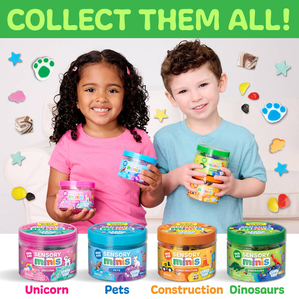 DINOSAURS SENSORY MINI PLAY KIT JAR WITH CLOUD CLAY