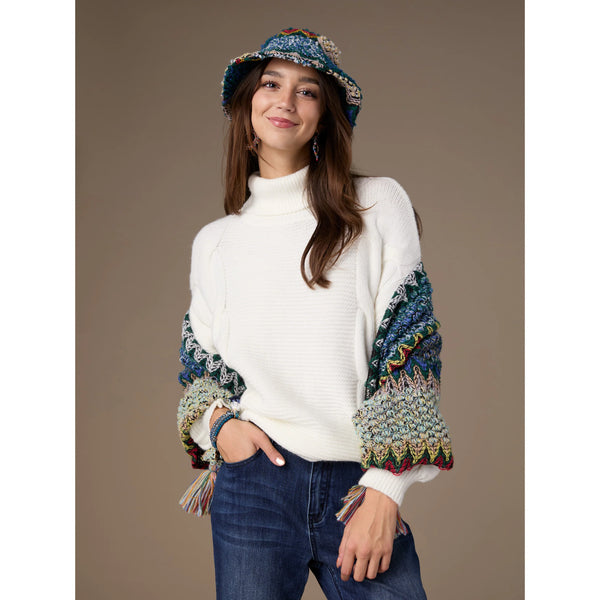 WENDY OBLONG SCARF - PRIMARY COLOR MULTI
