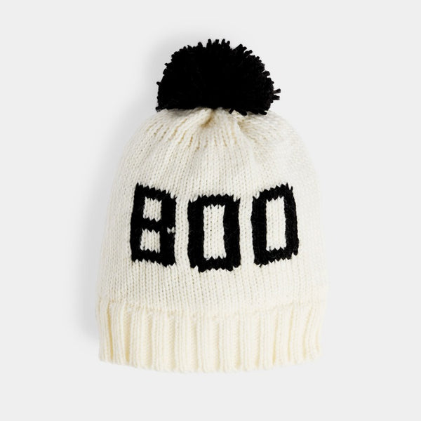 Boo Knit Hat - Ivory