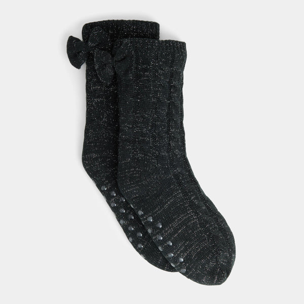 BOW BACK SLIPPER SOCKS