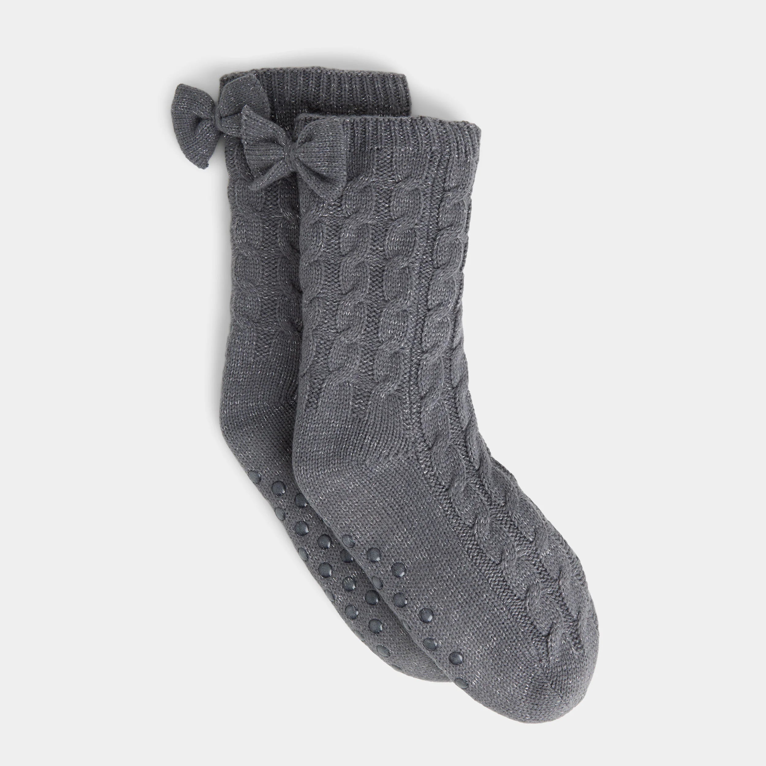 BOW BACK SLIPPER SOCKS
