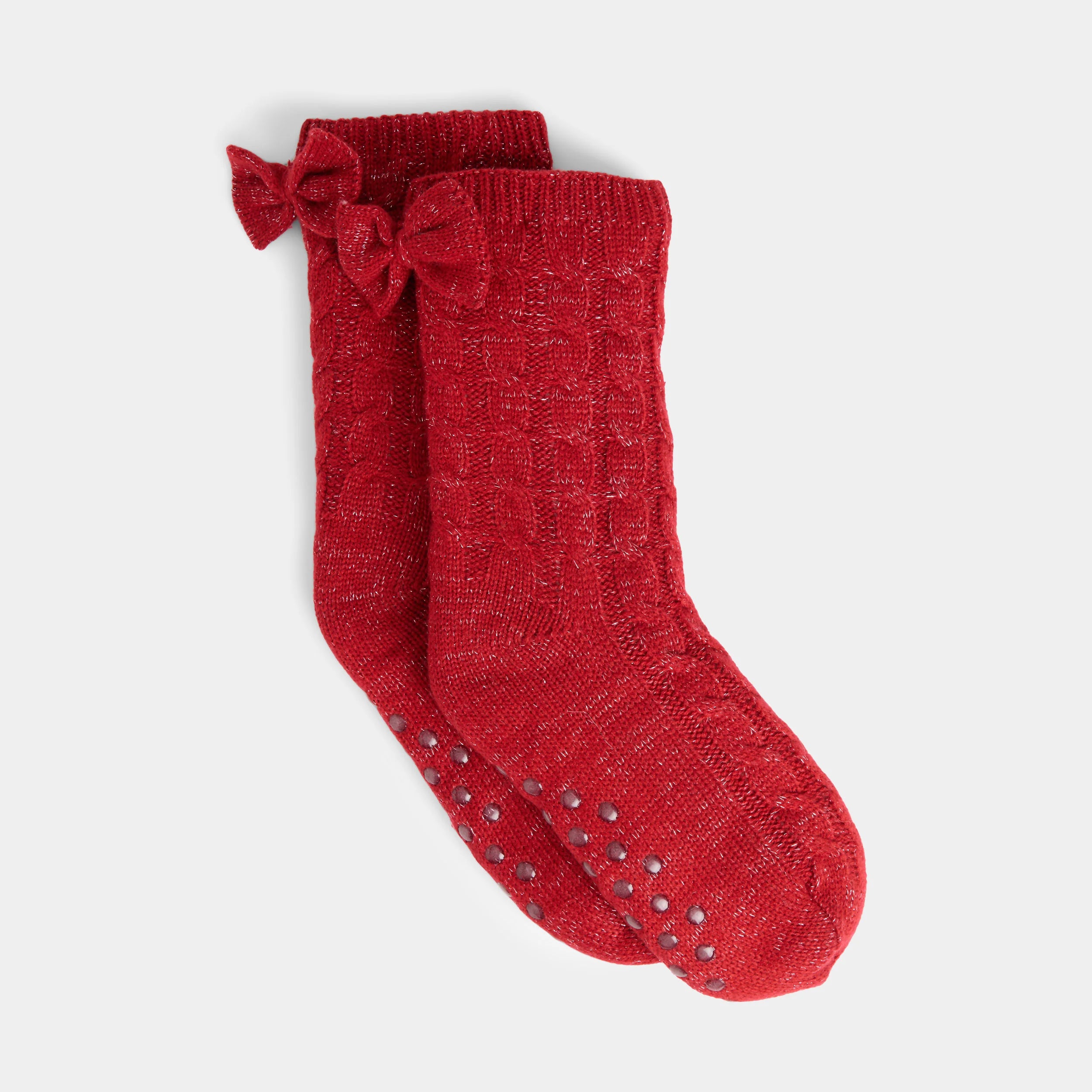 BOW BACK SLIPPER SOCKS