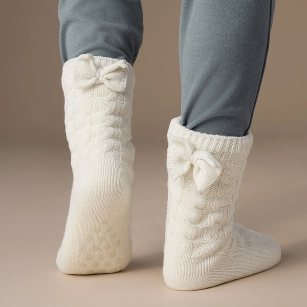 BOW BACK SLIPPER SOCKS