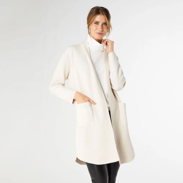 HEAVENLY LUXE LONG CARDIGAN WITH LATTICE VACK