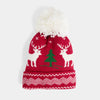 REINDEER KNIT POM POM HAT