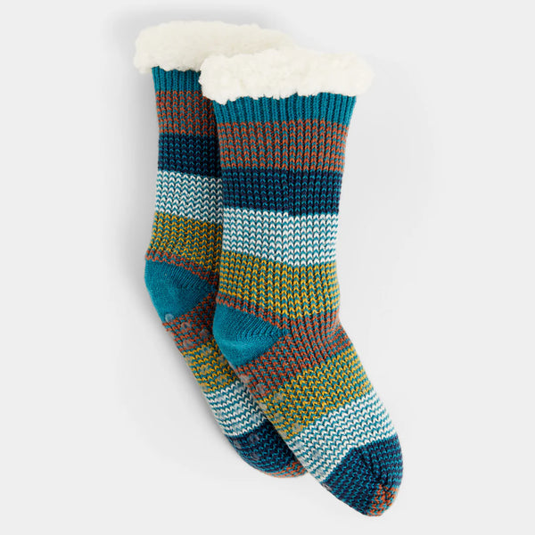 STRIPED SLIPPER SOCKS