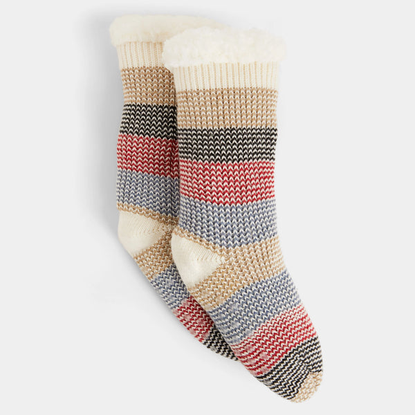 STRIPED SLIPPER SOCKS