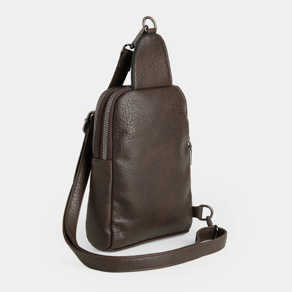 TAILIA SLING BAG - CHOCOLATE