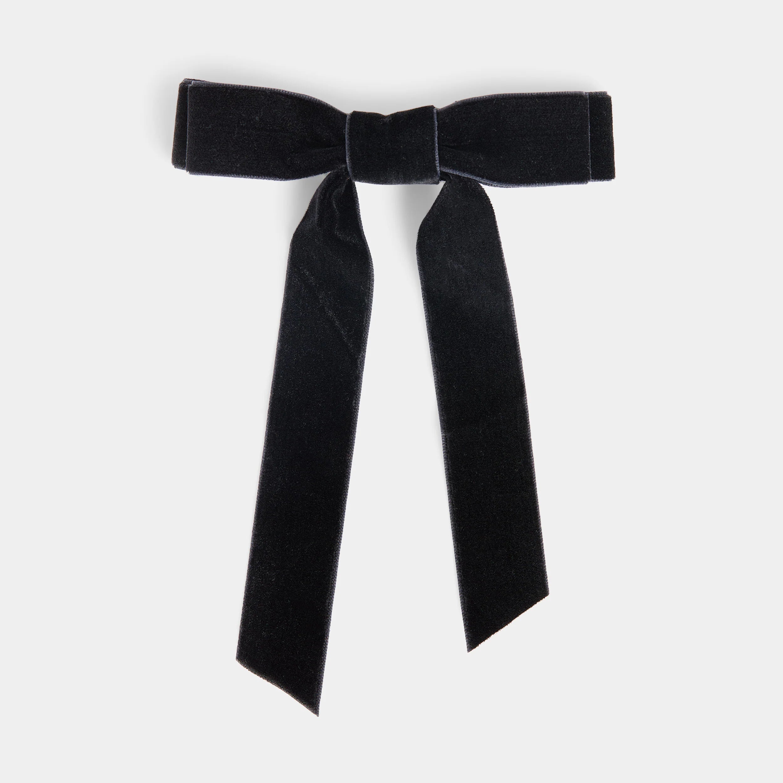 VELVET BOW HAIR CLIP