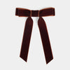 VELVET BOW HAIR CLIP