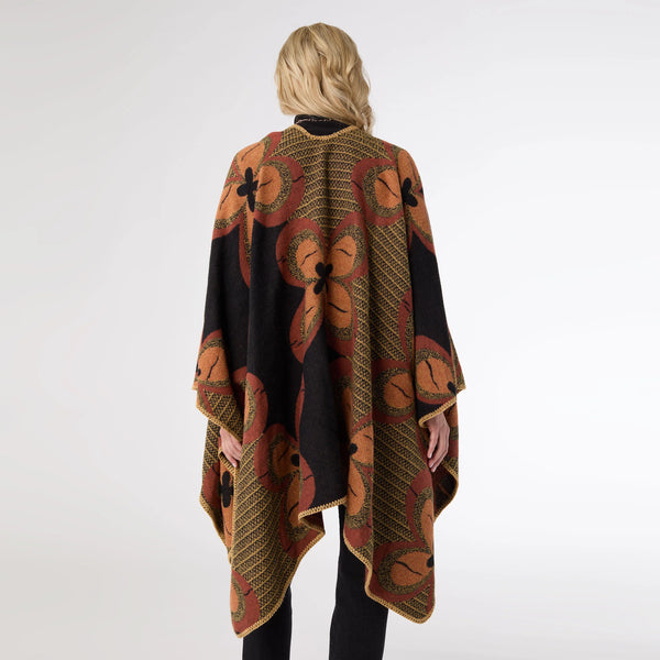 CANNA REVERSIBLE WHIPSTITCH WRAP - NUTMEG/BLACK