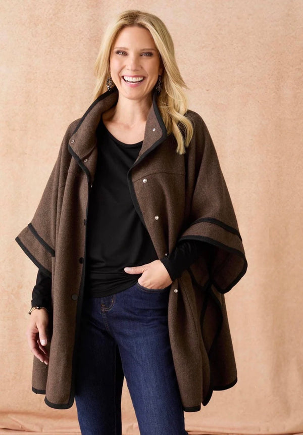 FLYNN SNAP FRONT WRAP W/ POCKETS