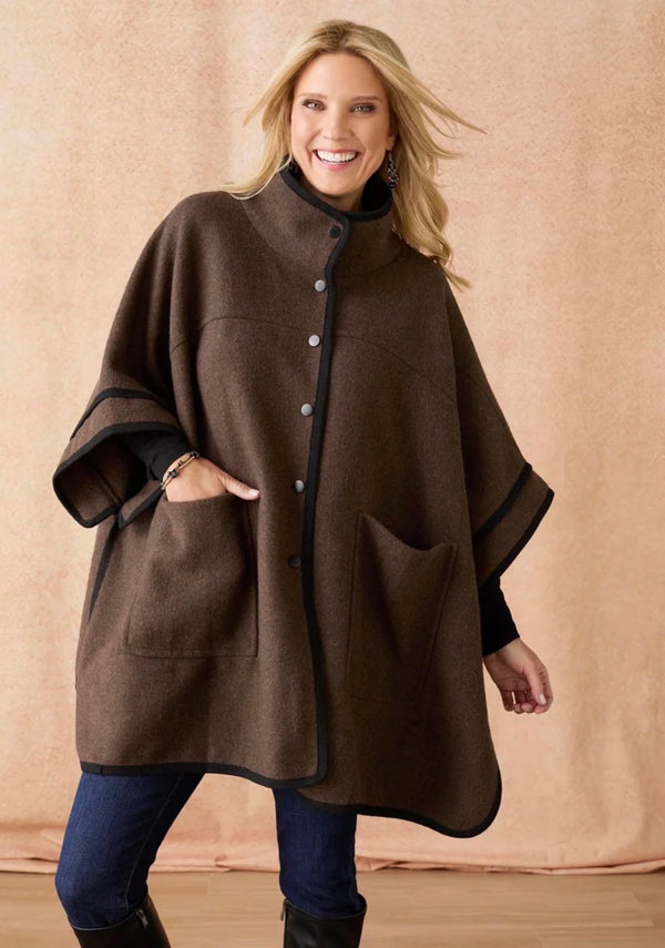 FLYNN SNAP FRONT WRAP W/ POCKETS