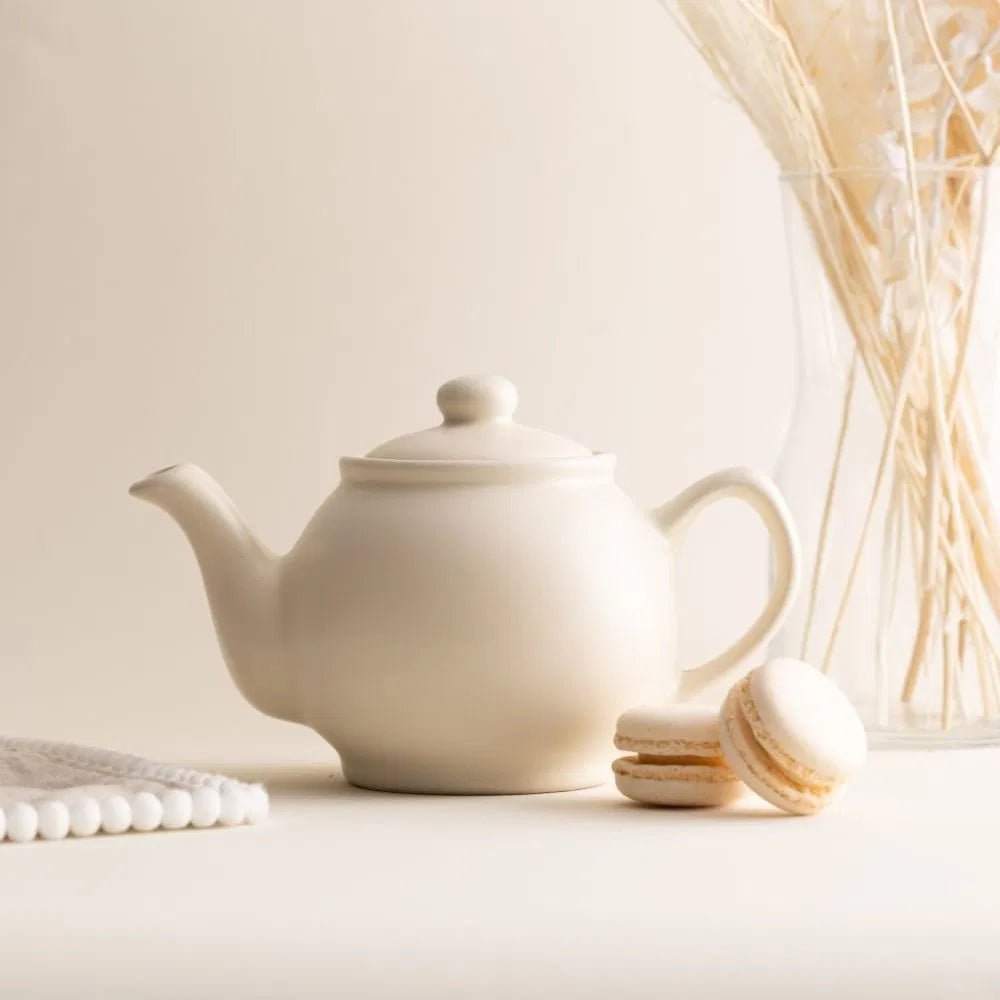 PRICE & KENSINGTON 2 CUP TEAPOT, MATTE CREAM