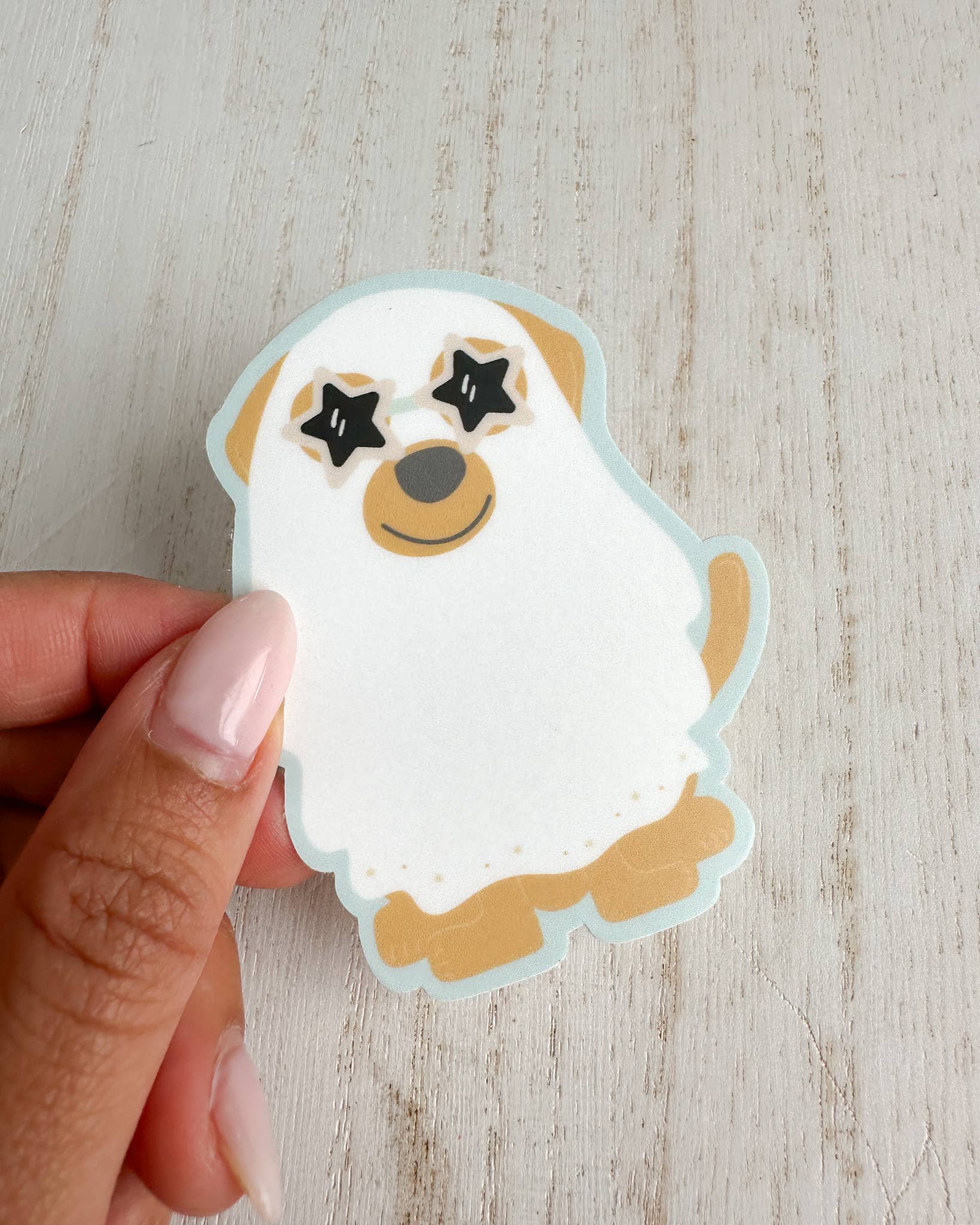 DOG GHOST BLANKET FALL STICKER