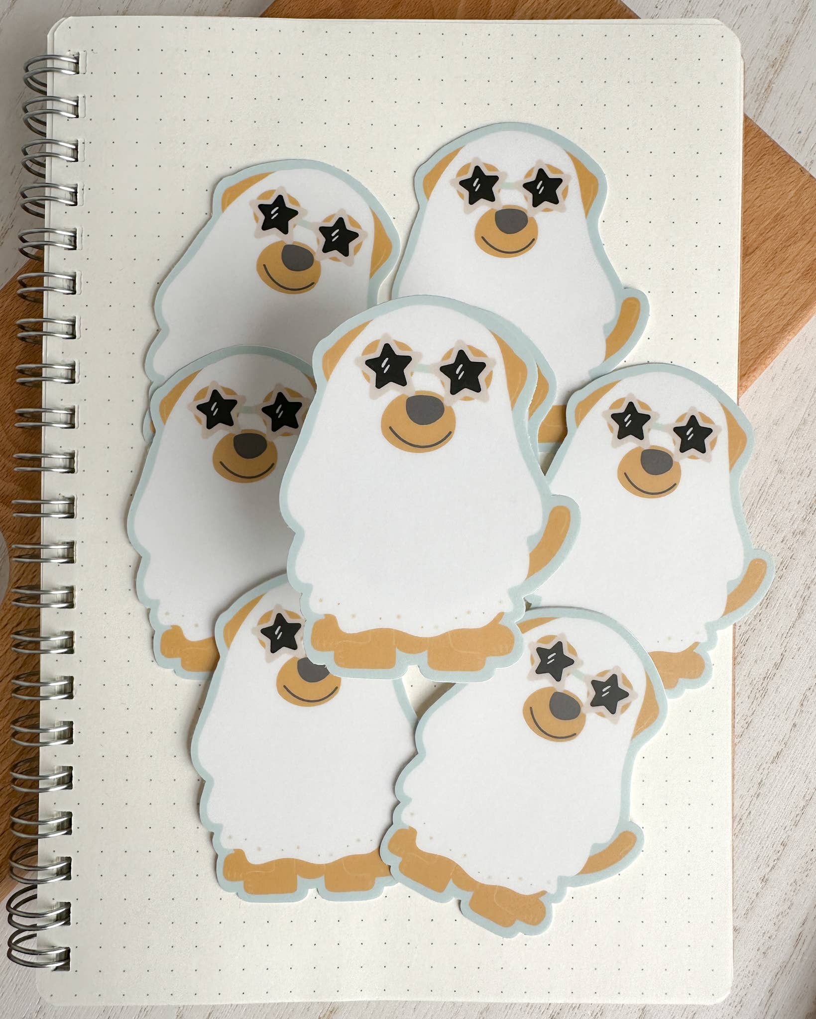 DOG GHOST BLANKET FALL STICKER