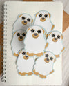 DOG GHOST BLANKET FALL STICKER