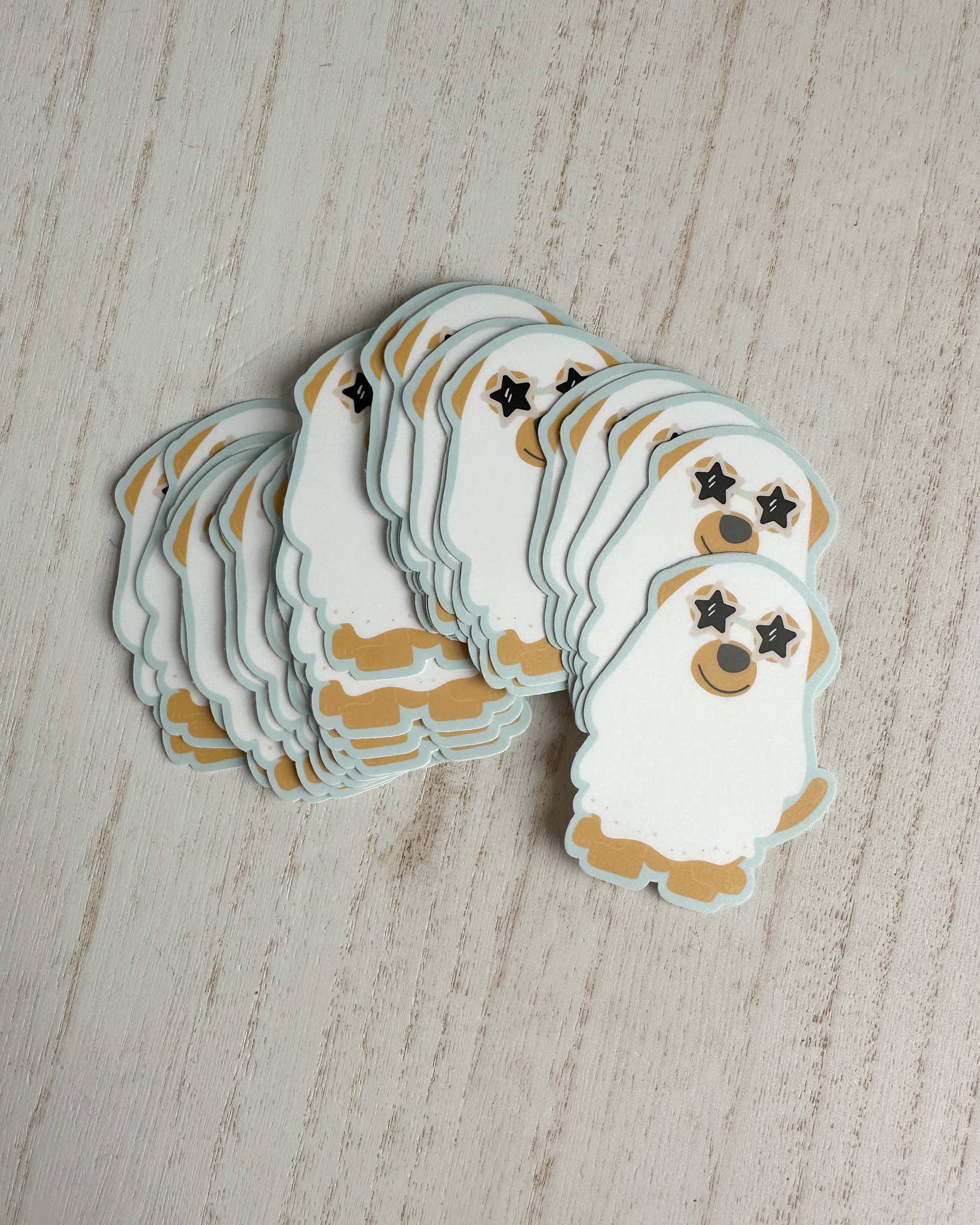 DOG GHOST BLANKET FALL STICKER