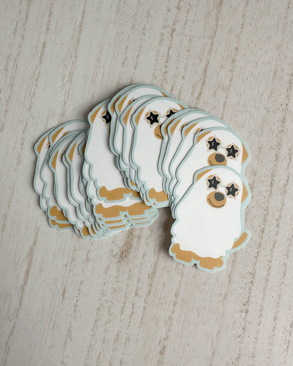 DOG GHOST BLANKET FALL STICKER