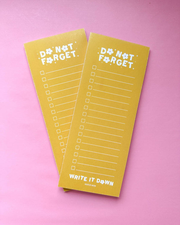 DO NOT FORGET TASKPAD PLANNER NOTEPAD