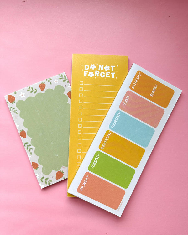 DO NOT FORGET TASKPAD PLANNER NOTEPAD