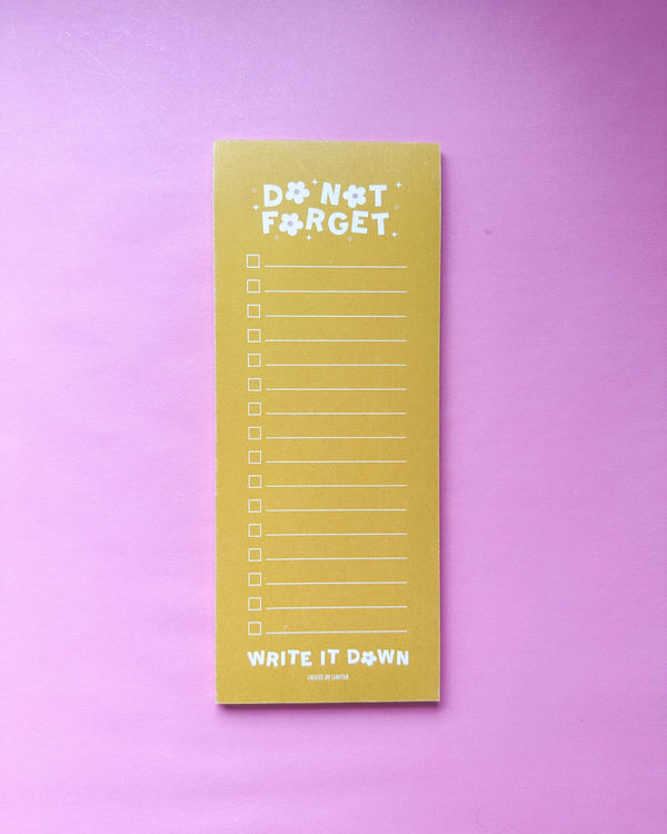 DO NOT FORGET TASKPAD PLANNER NOTEPAD