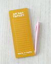 DO NOT FORGET TASKPAD PLANNER NOTEPAD