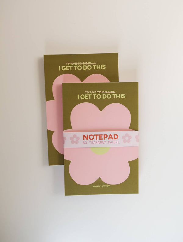 I GET TO DO THIS - 4X6" NOTEPAD