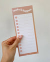 MAKE IT HAPPEN LIST NOTEPAD