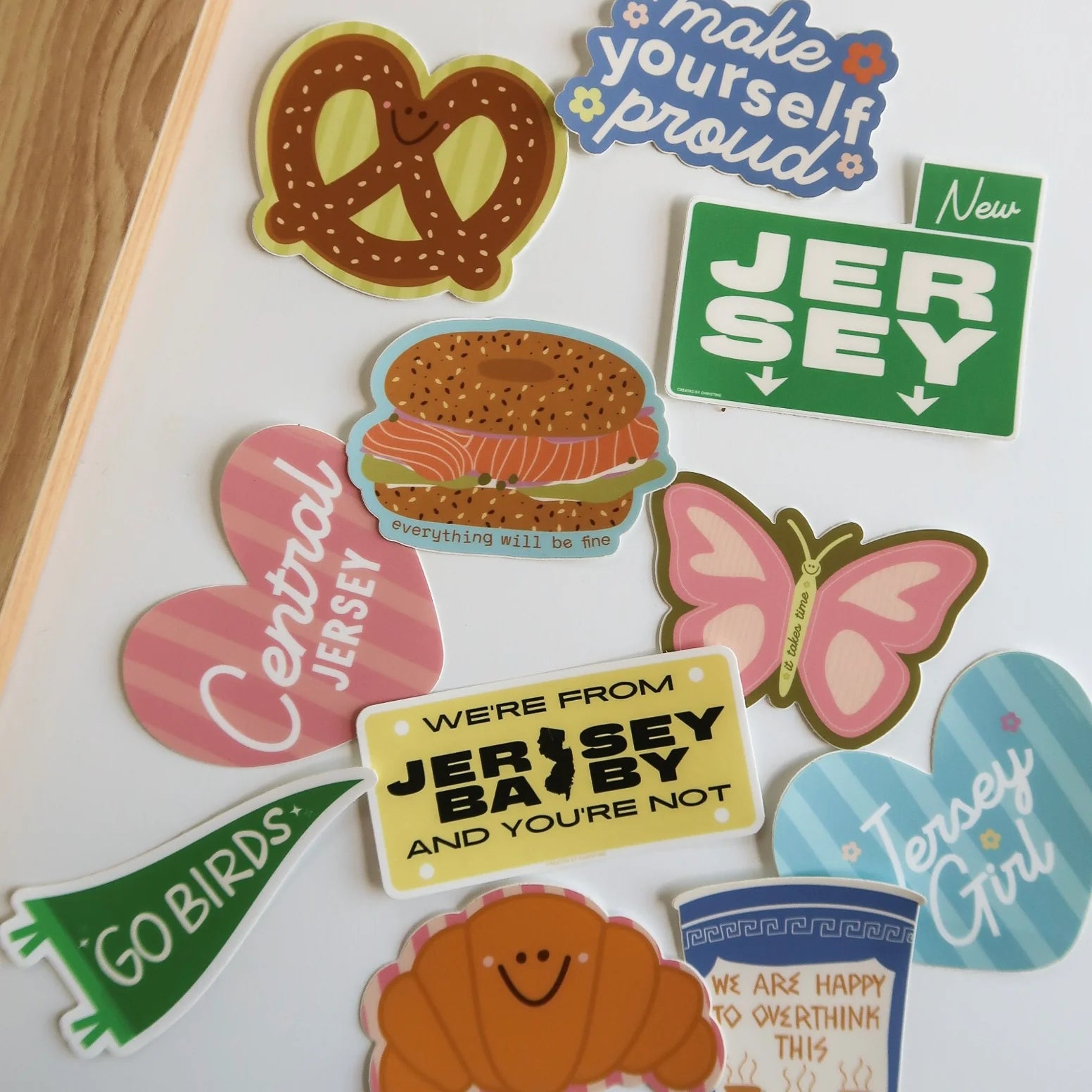 JERSEY GIRL HEART STICKER