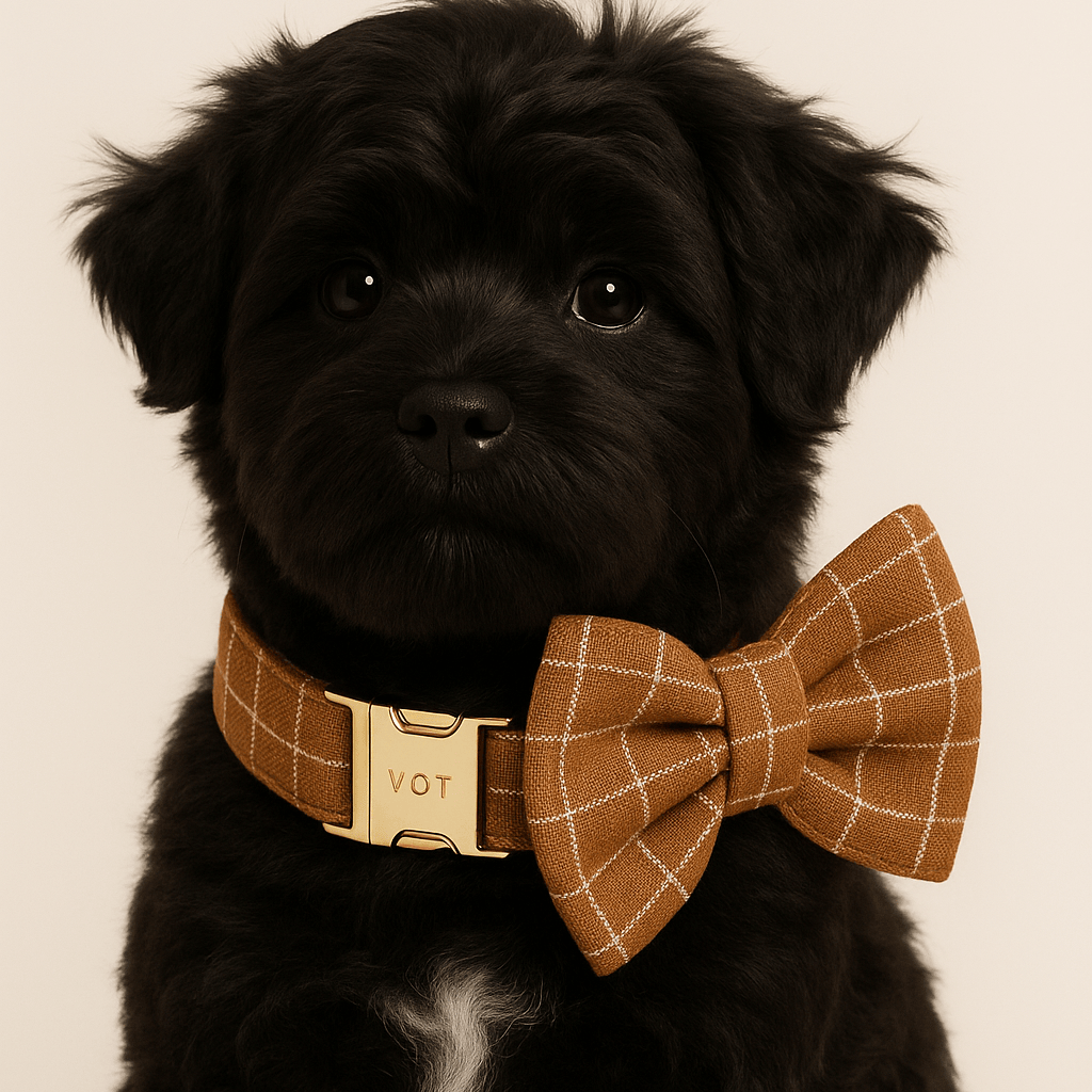 PERSONALIZED CLASSIC BROWN PLAID SET