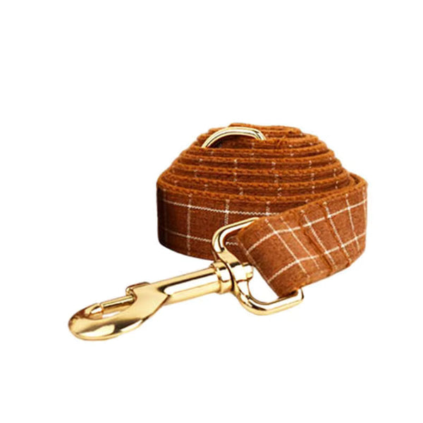 PERSONALIZED CLASSIC BROWN PLAID SET
