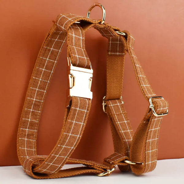 PERSONALIZED CLASSIC BROWN PLAID SET