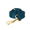 PERSONALIZED BLUE GREEN SATIN CLASSIC DOG WALK SET