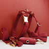 PERSONALIZED DARK RED CORDUROY CLASSIC SET