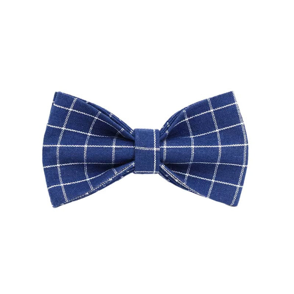 PLAID DARK BLUE SET