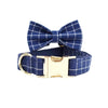 PLAID DARK BLUE SET