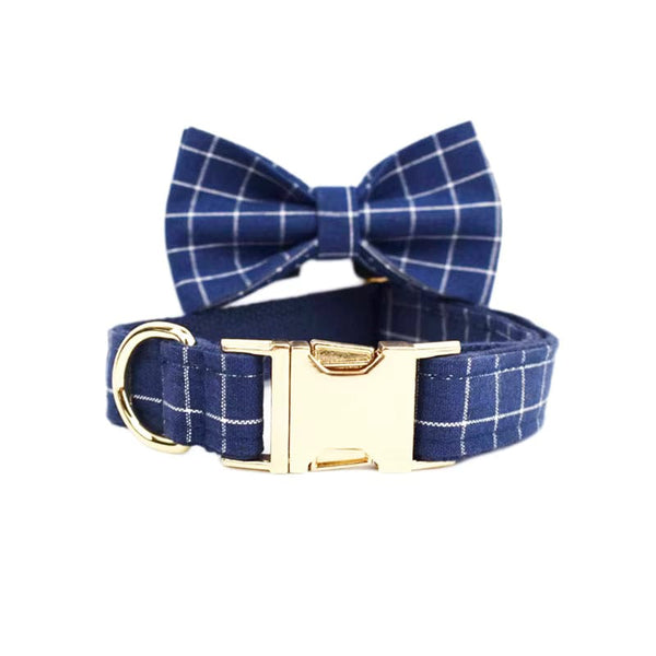 PLAID DARK BLUE SET