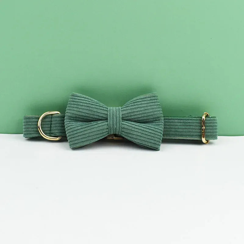 PERSONALIZED DARK GREEN CORDUROY CLASSIC SET
