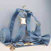 PERSONALIZED BLUE DENIM CLASSIC DOG WALK SET