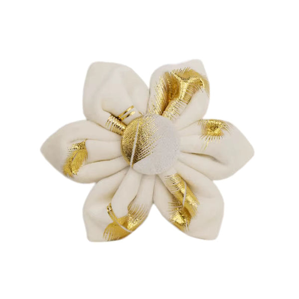 PERSONALIZED IVORY GOLD LEAF VELVET CLASSIC SET