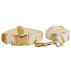 PERSONALIZED IVORY GOLD LEAF VELVET CLASSIC SET