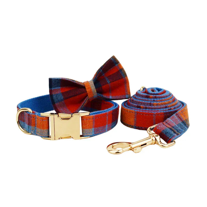 PERSONALIZED MIDNIGHT COPPER PLAID CLASSIC SET
