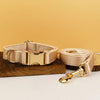 PERSONALIZED GOLD SATIN WEDDING CLASSIC DOG ACCESSORY SET