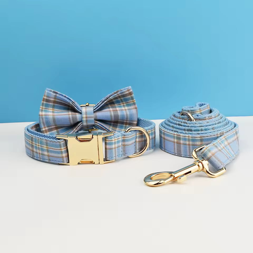 BLUE PLAID SET