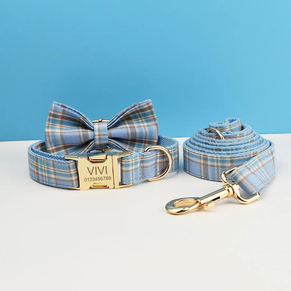 BLUE PLAID SET