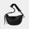 CASUALLY KNOTTED NYLON CRESCENT SLING BAG