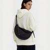 CASUALLY KNOTTED NYLON CRESCENT SLING BAG