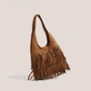 FRINGE SUEDE HOBO BAG