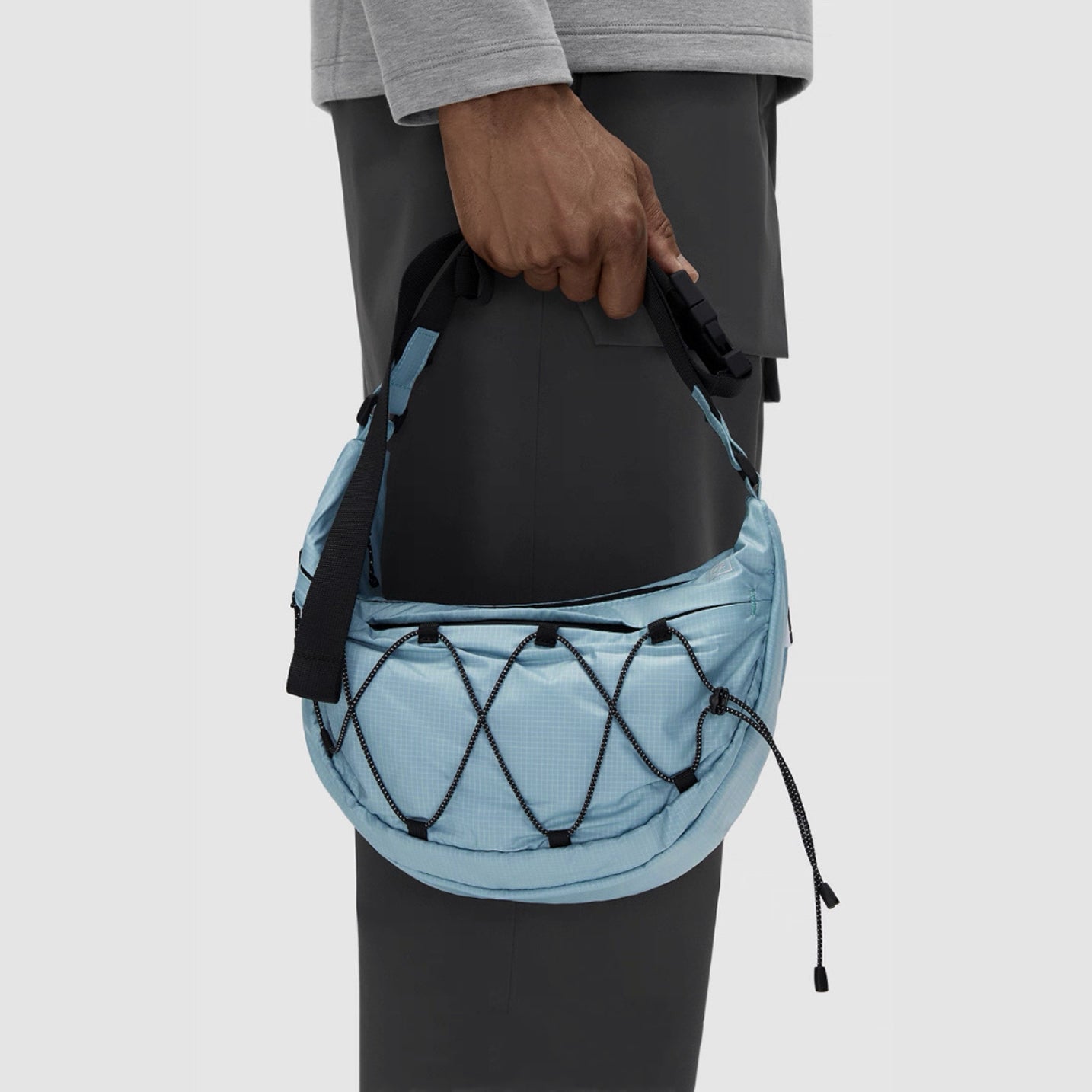 AIRY NYLON CRESCENT SLING BAG